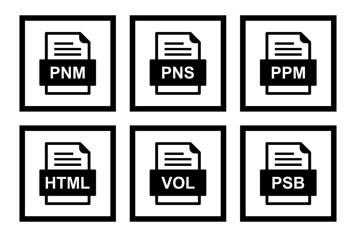 Set Of File Formats Icons example image 1