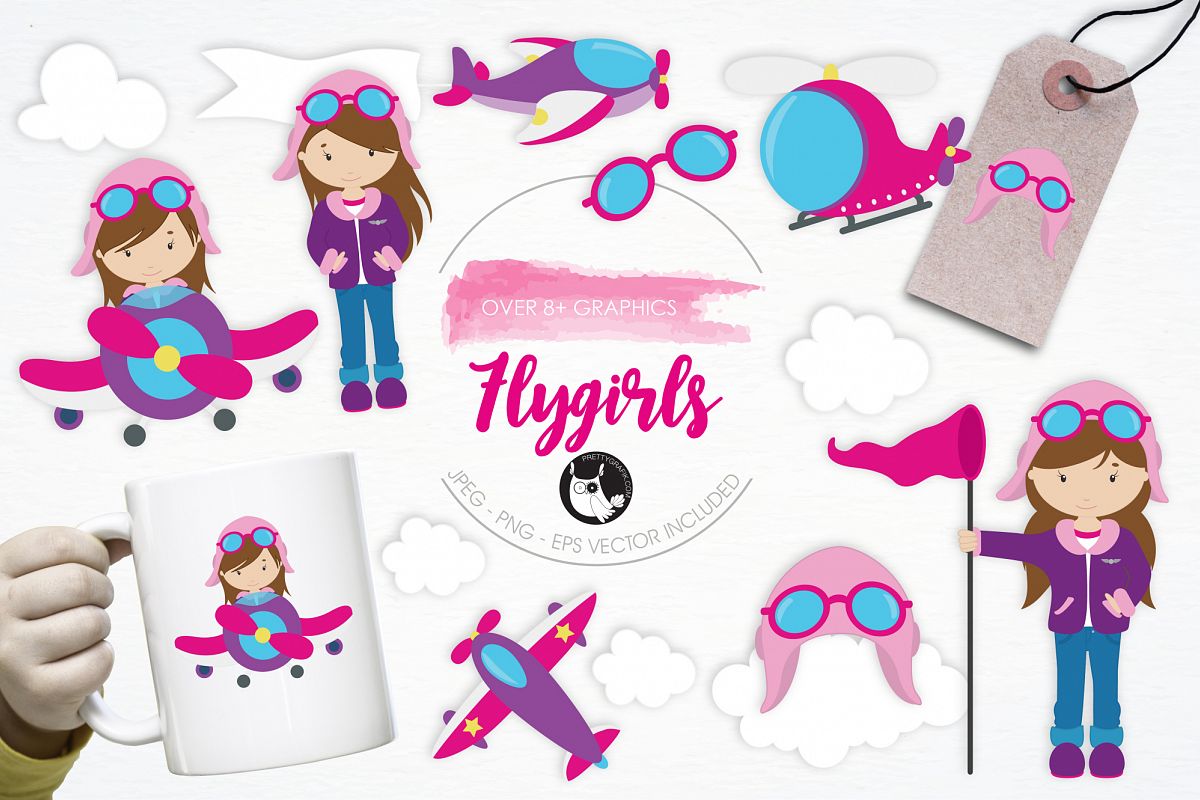 Flygirls graphics and illustrations example image 1