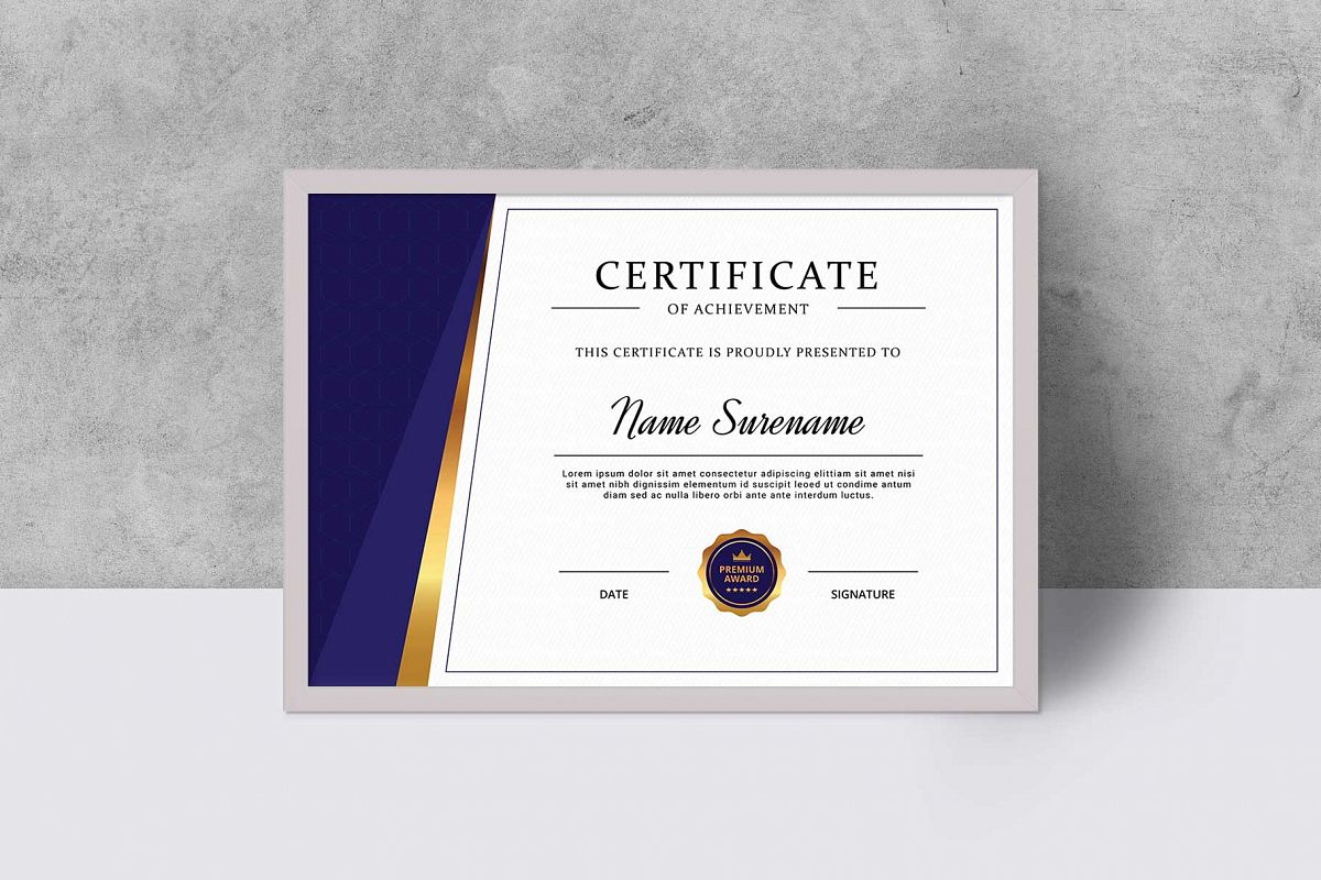 Certificate example image 1