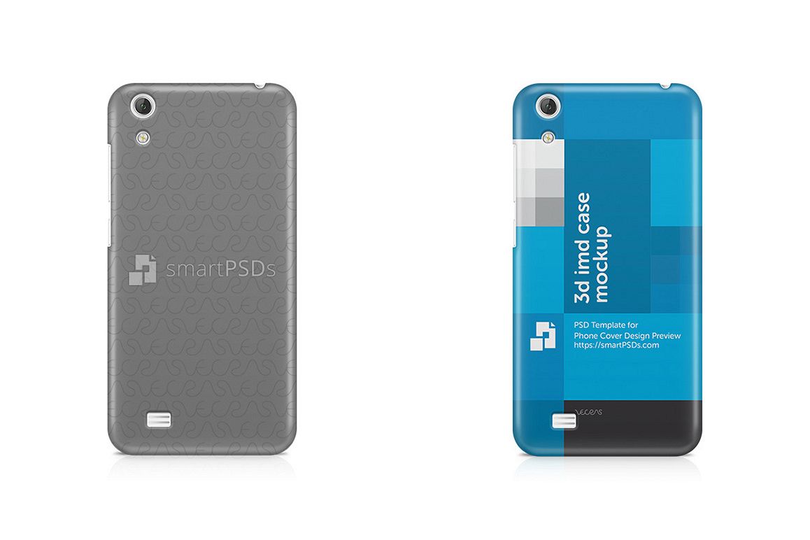 Vivo Y18 3d IMD Mobile Case Design Mockup example image 1