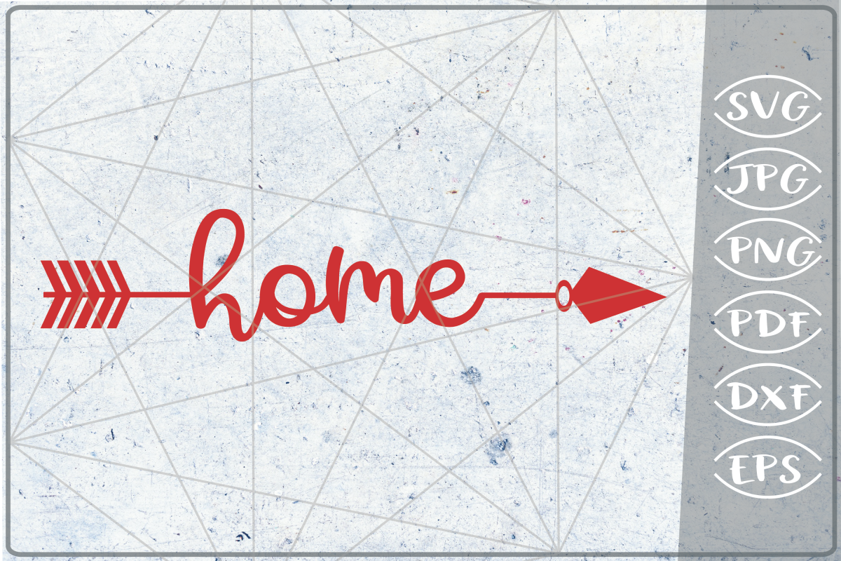 Home Arrow SVG Crafters Printables Svg Png Jpg Pdf Eps Dxf example image 1