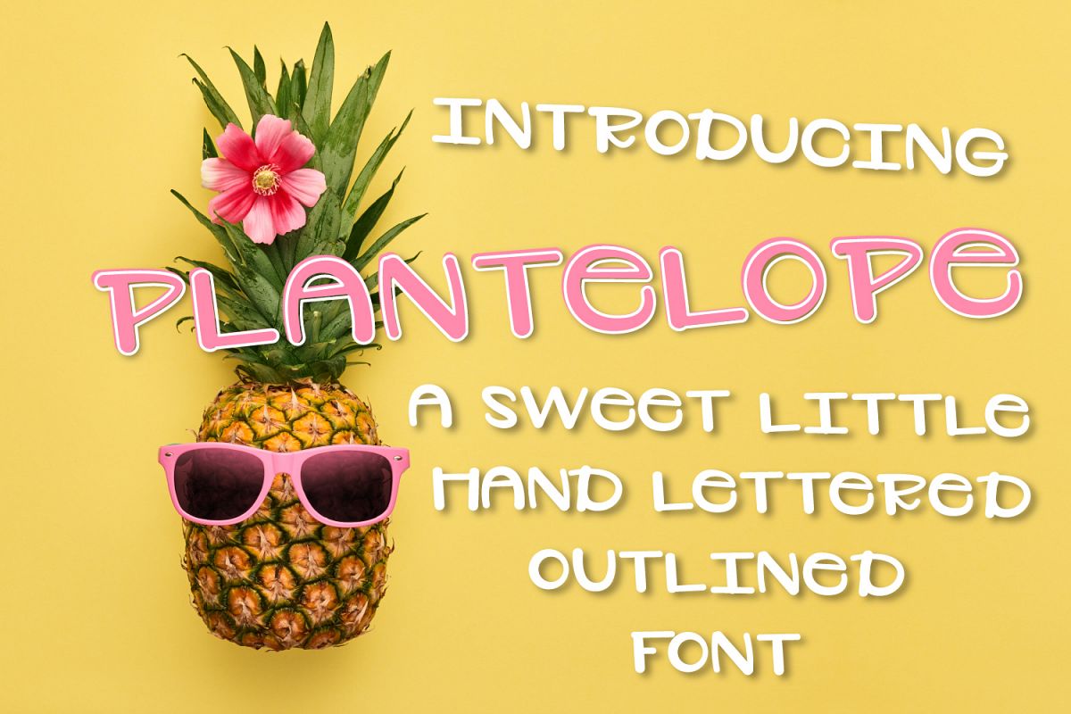 Plantelope - Outlined Font example image 1