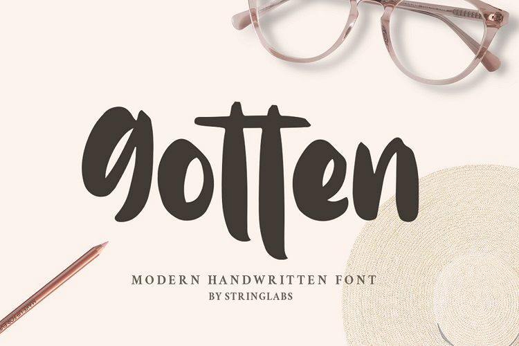 Gotten - Modern Handwritten Font example image 1
