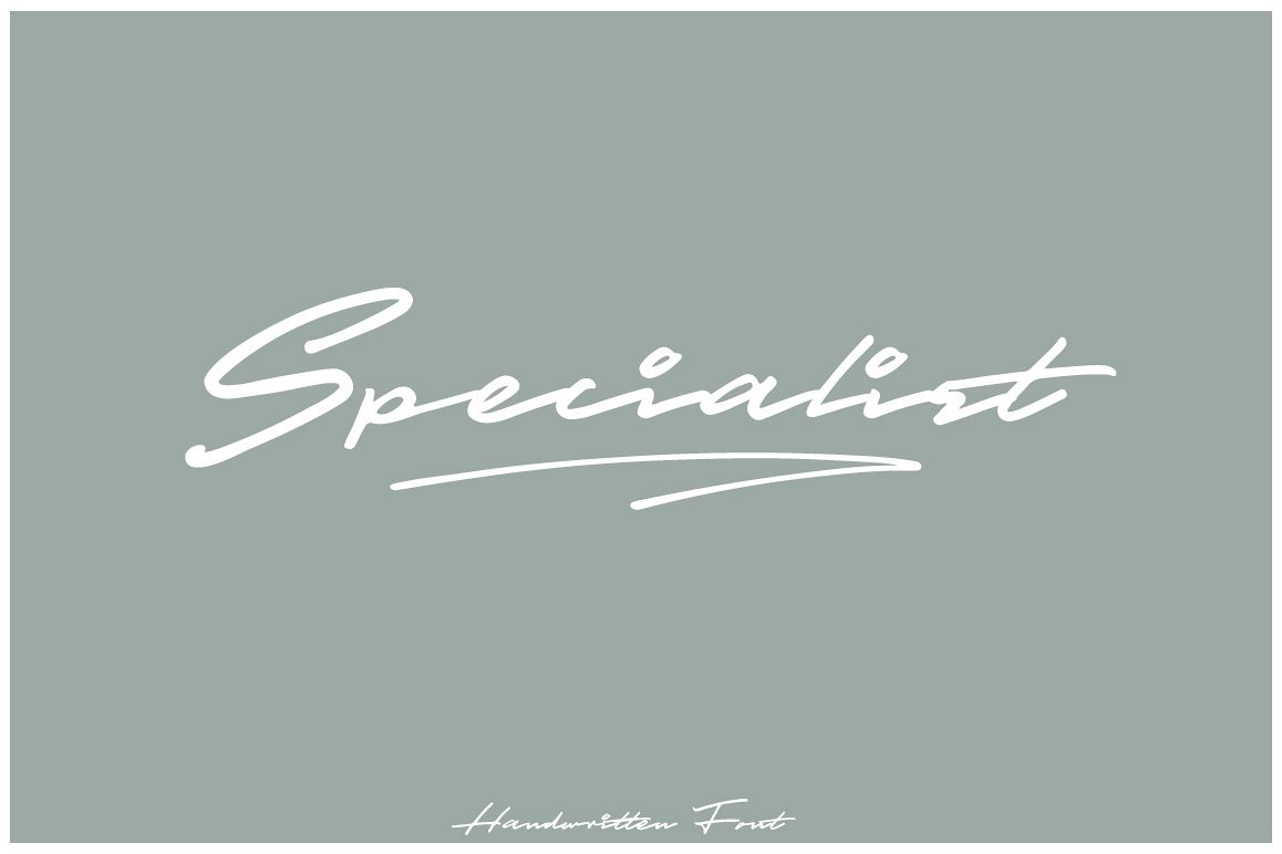 Specialist Handwritten Font example image 1