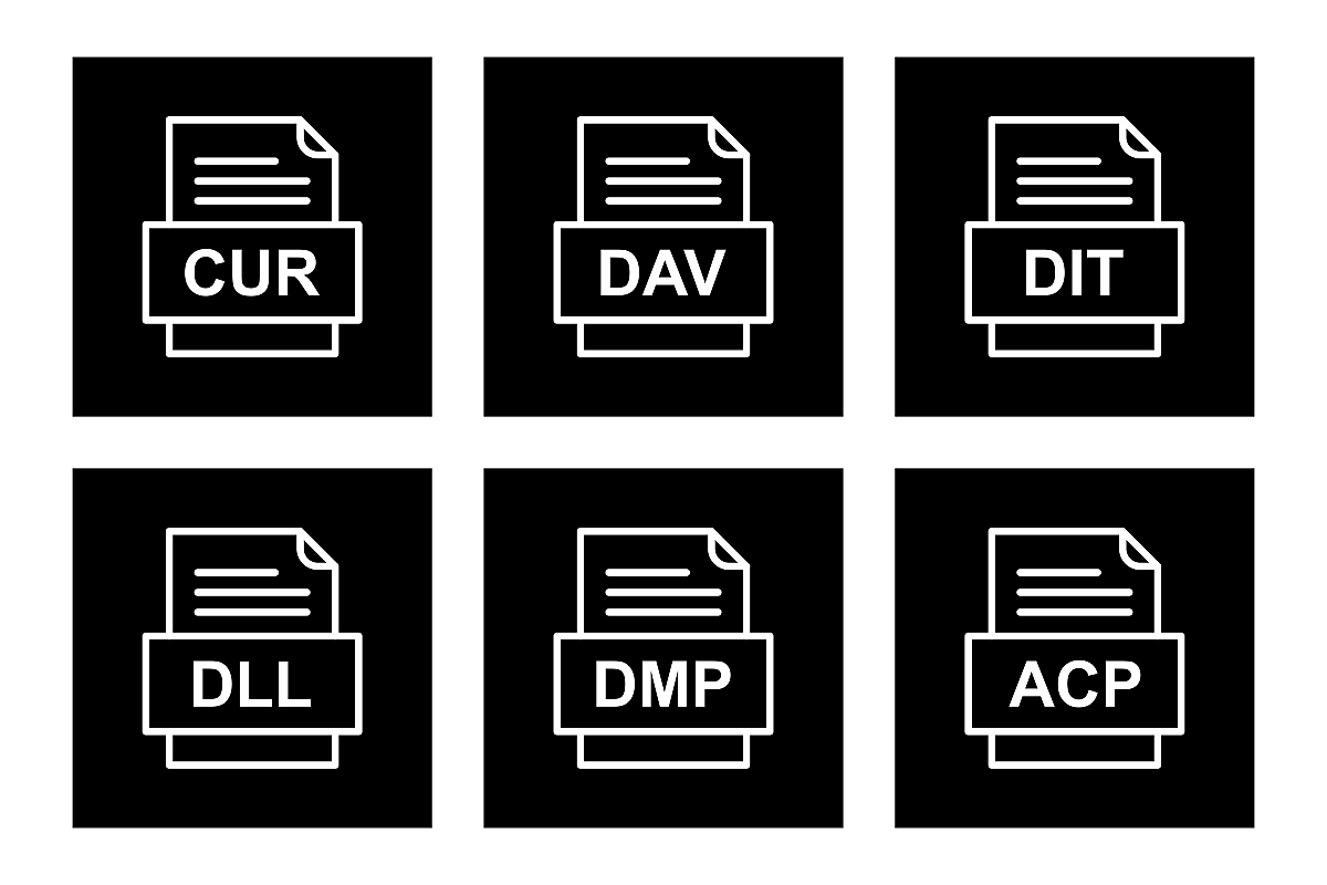 Set Of File Formats Icons example image 1