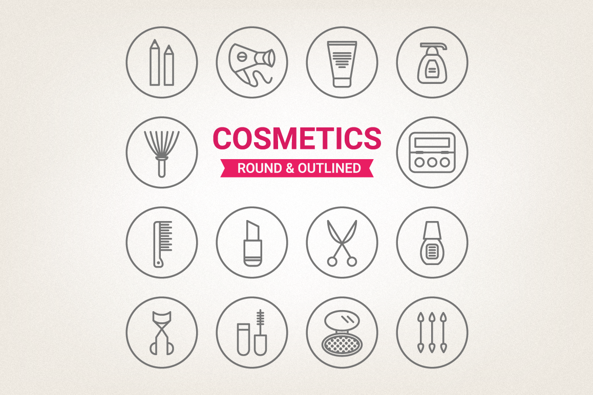 Circle Cosmetic Icons example image 1