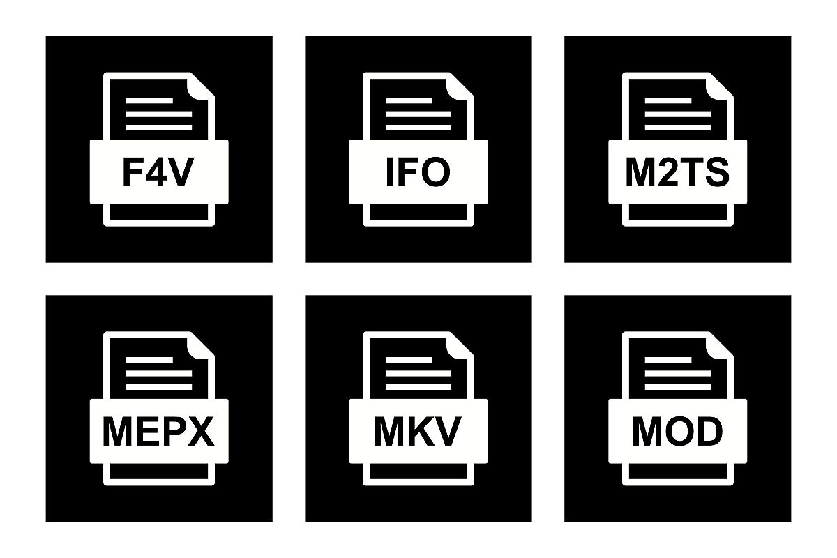 Set Of File Formats Icons example image 1
