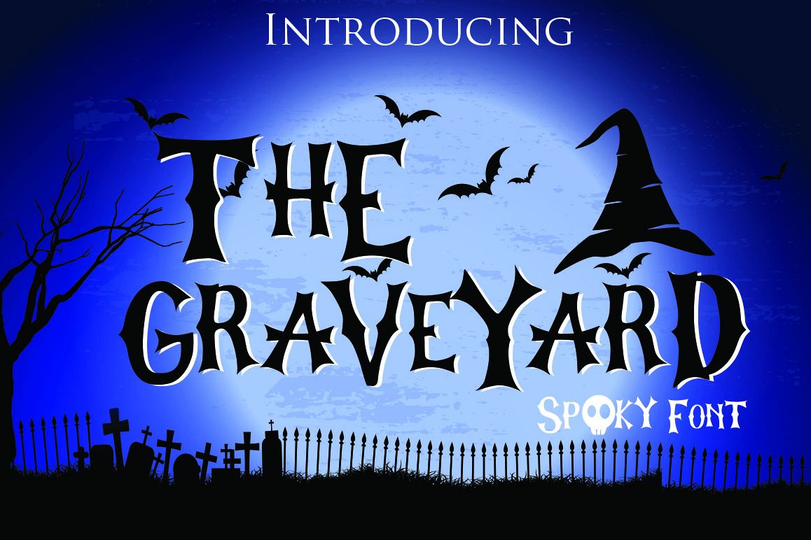 The Graveyard - Spooky Font example image 1
