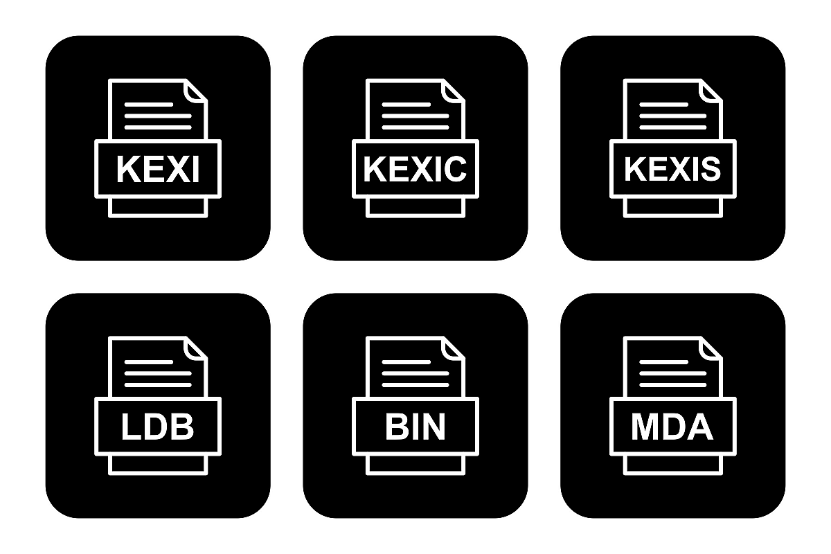 Set Of File Formats Icons example image 1