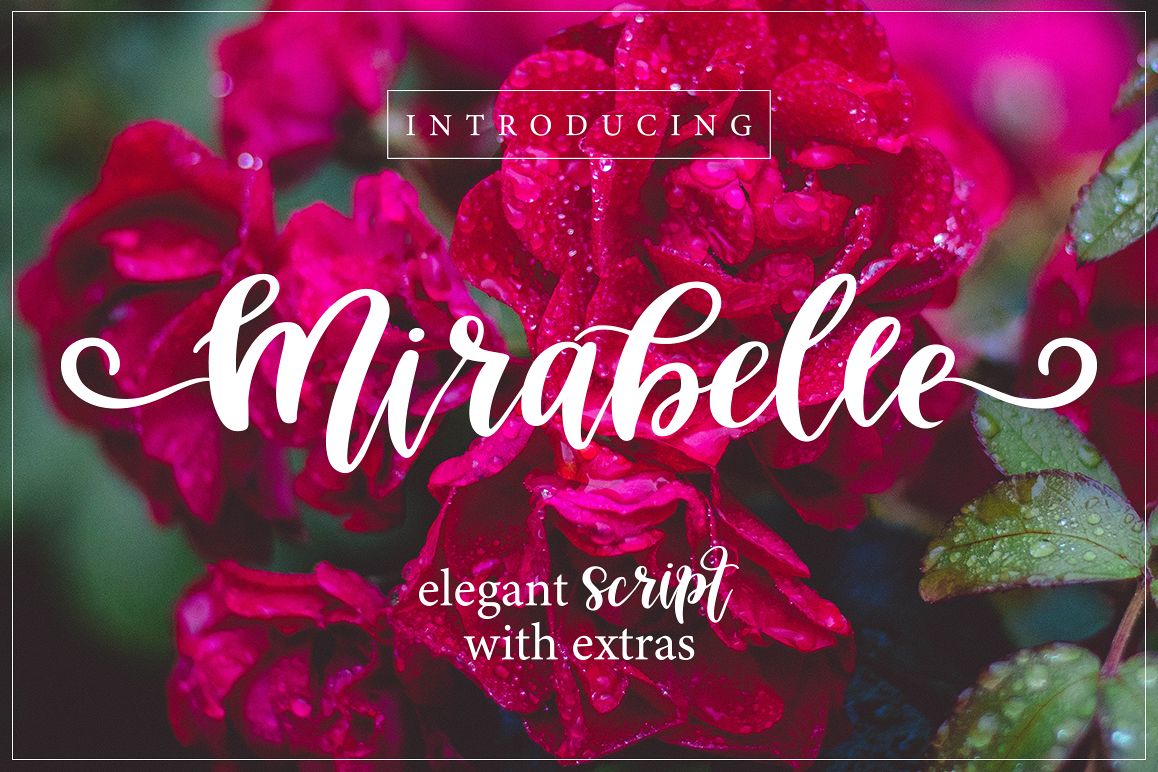 Mirabelle Font with Extras example image 1