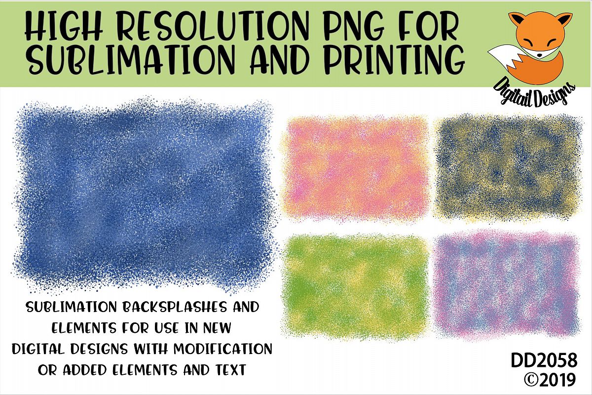 Spray Paint Sublimation Background Element Bundle example image 1