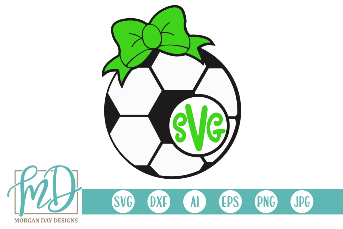 Soccer Monogram SVG, DXF, AI, EPS, PNG, JPEG example image 1