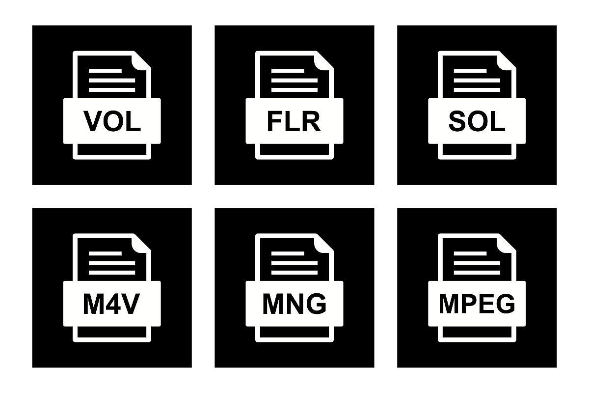 Set Of File Formats Icons example image 1
