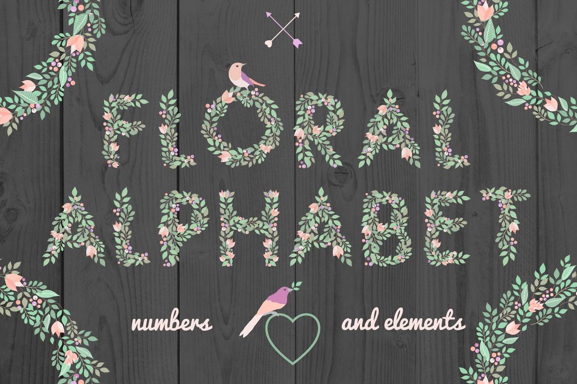 Floral Alphabet example image 1