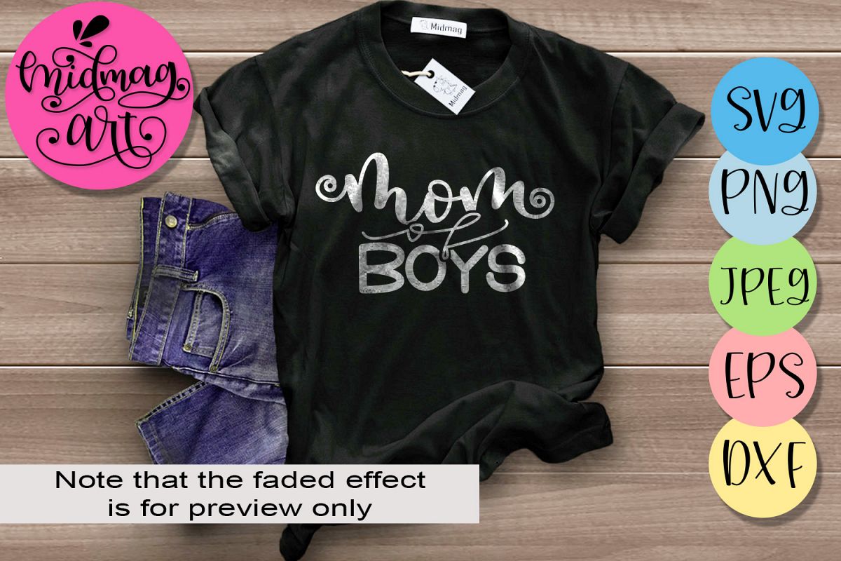 Mom of boys svg, Mothers day svg example image 1