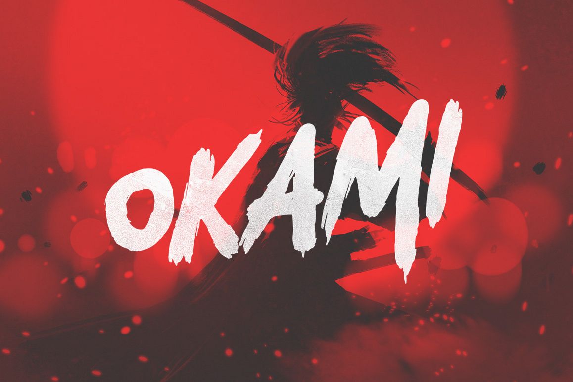 Okami - Brush Font example image 1