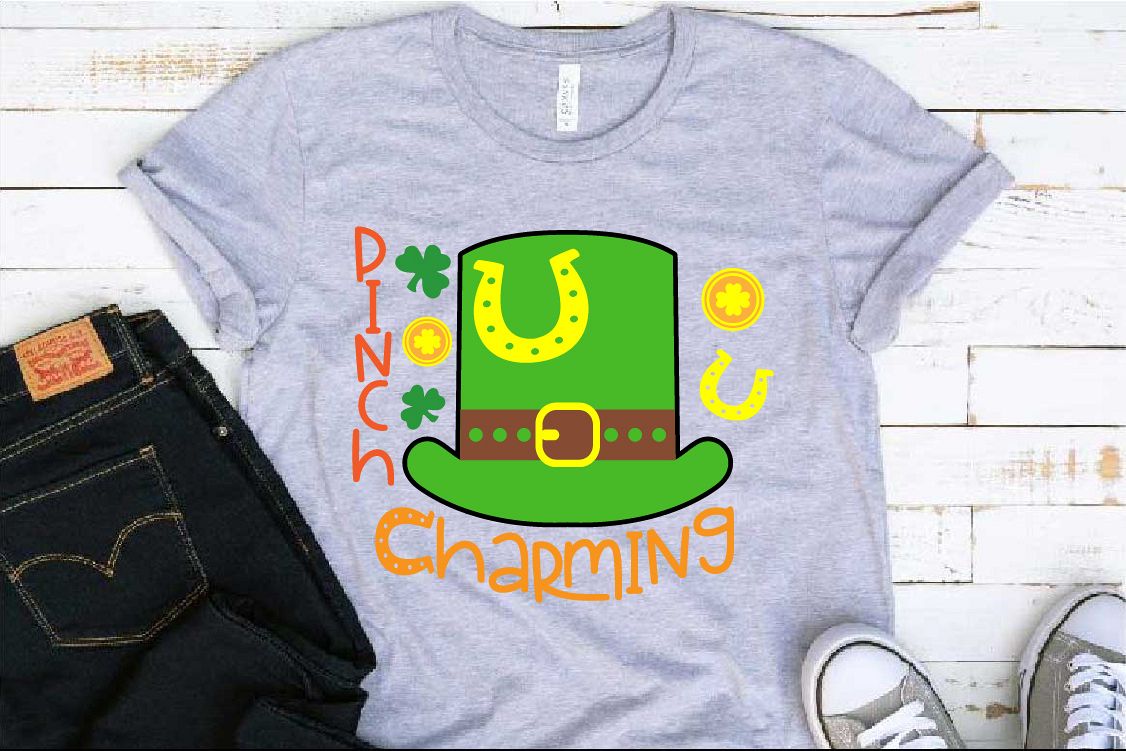 Pinch Charming SVG St. Patricks Day SVG Shamrock 1258S example image 1