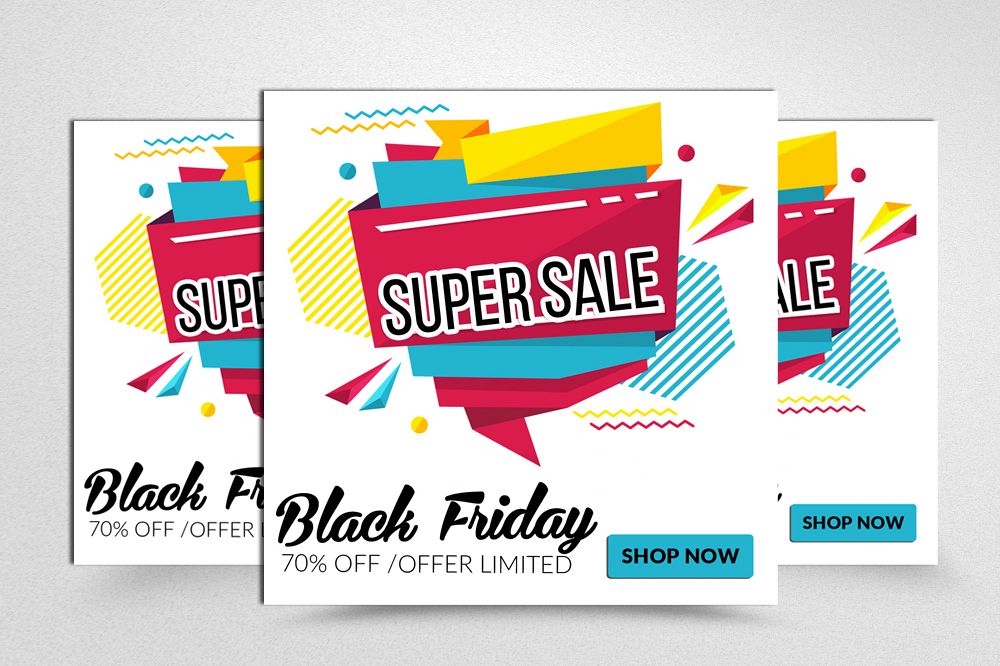 Black Friday Sale Banner Banner example image 1