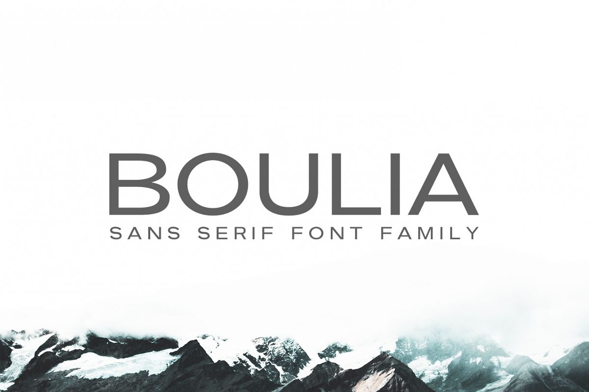 Boulia Sans Serif Font Family example image 1