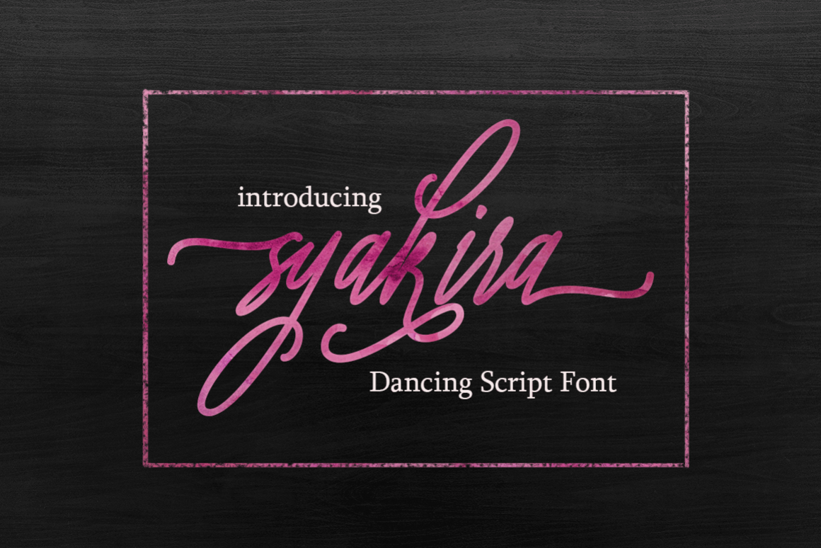 Syakira Script Font example image 1