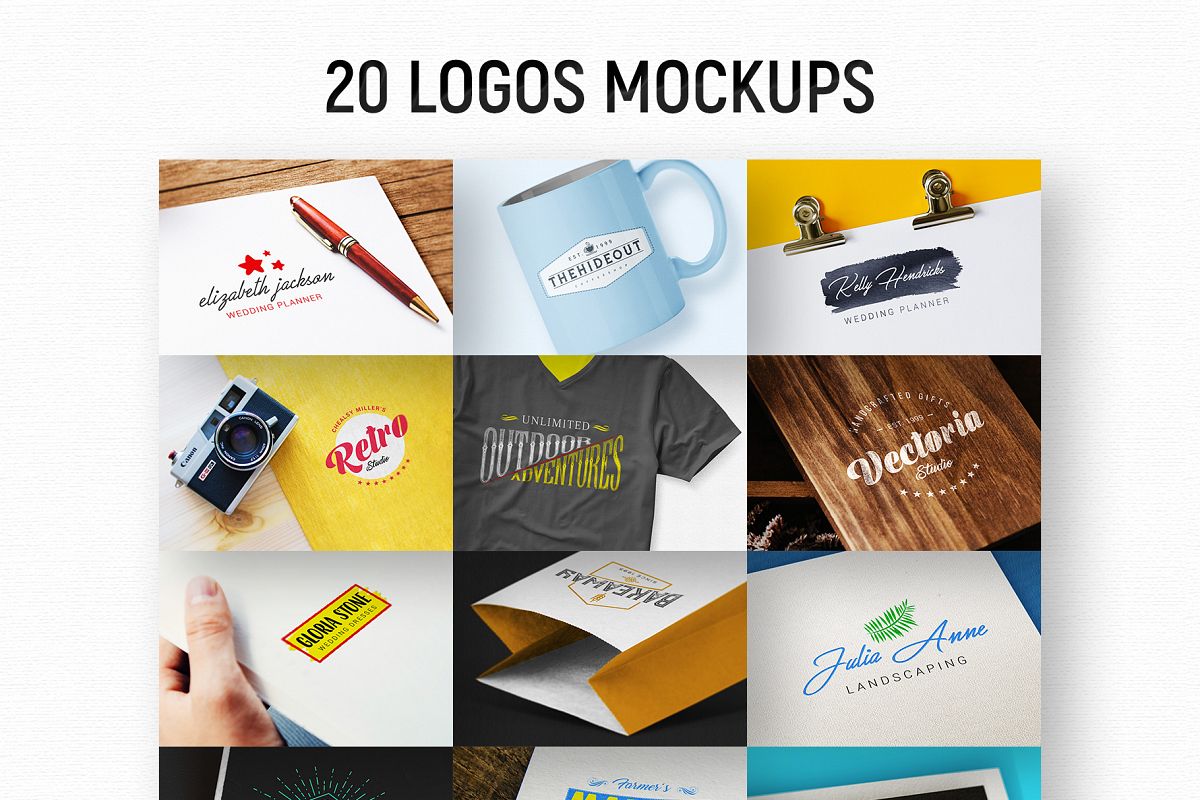 20 Logos Mockups example image 1