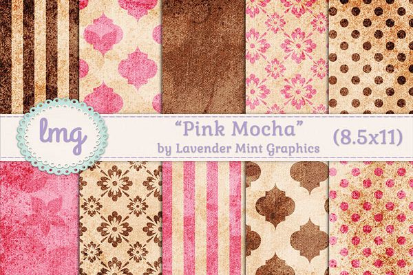Pink and Brown Digital Journal Papers example image 1
