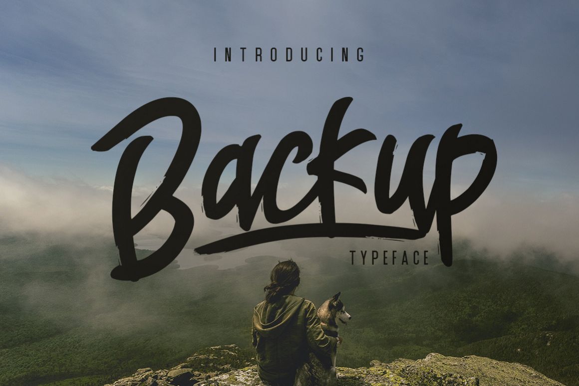 Backup Typeface example image 1