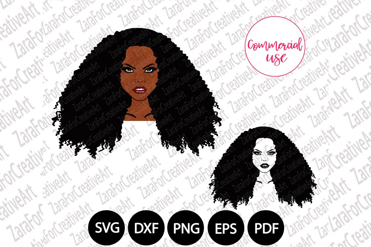 African American Woman Svg