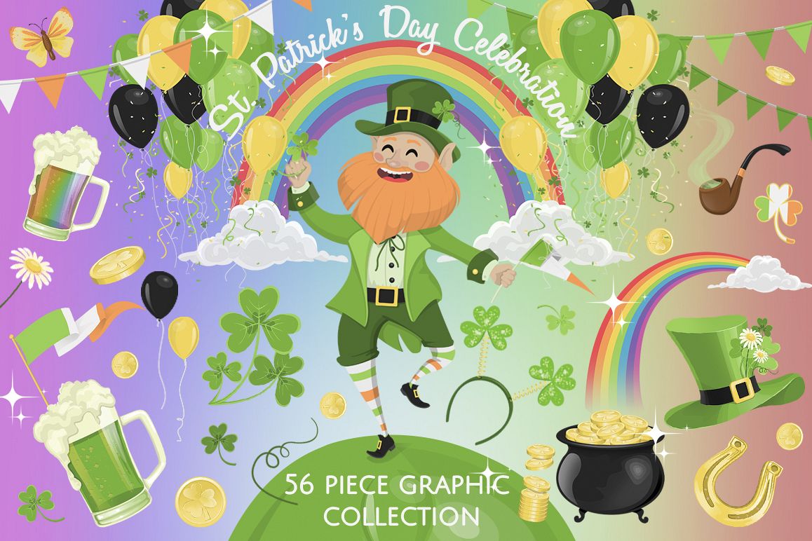 St. Patrick's Day Graphics Collection example image 1