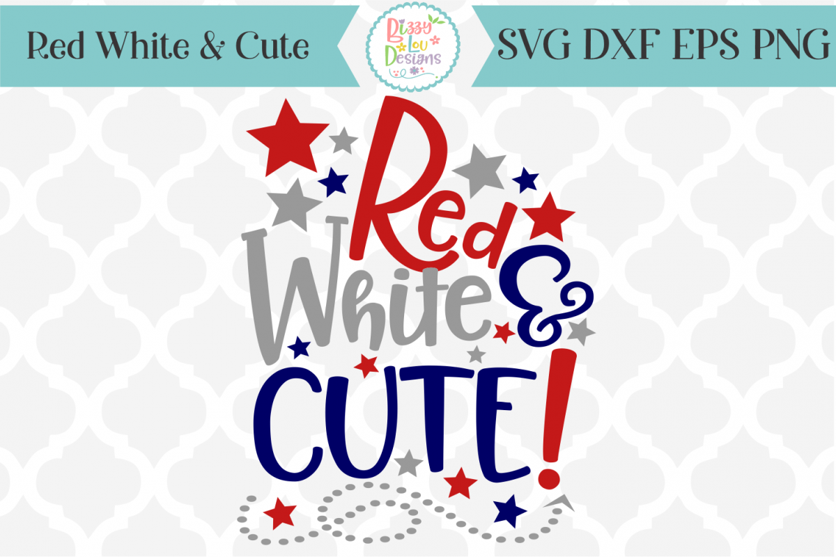 Red White & Cute SVG Cutting File example image 1