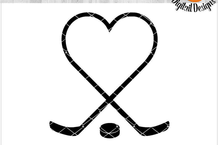 Download Hockey Heart EKG SVG - png - eps - dxf - ai - fcm - Hockey SVG - Silhouette - Cricut - Scan N ...