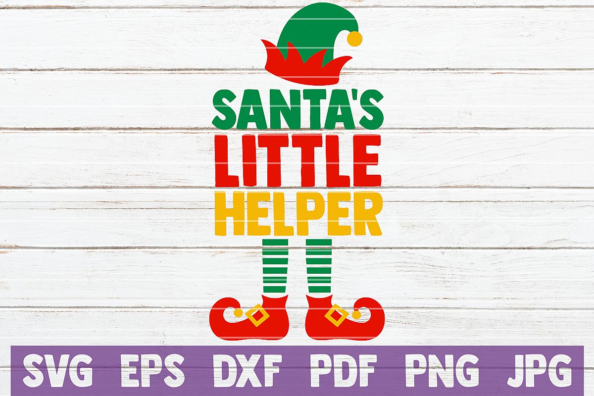 Santa's Little Helper SVG Cut File example image 1