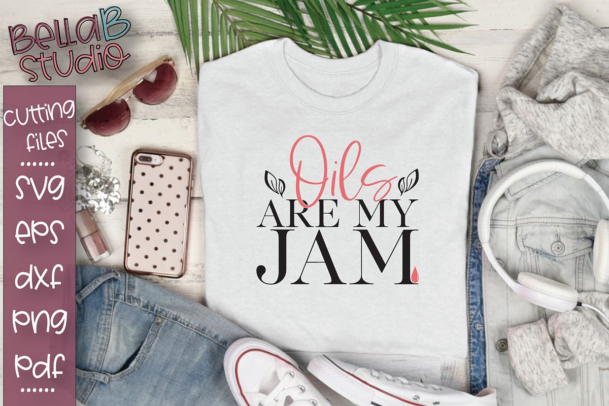 Essential Oils SVG, Oils Are My Jam SVG example image 1