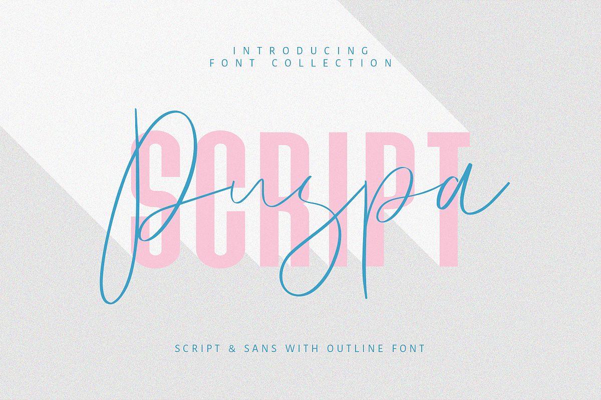 Puspa Script Sans Font example image 1