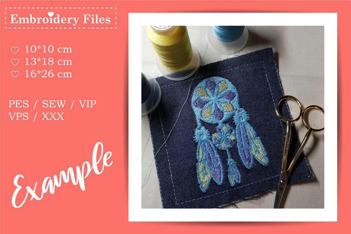 Dreamcatcher - Embroidery File for Beginners example image 1