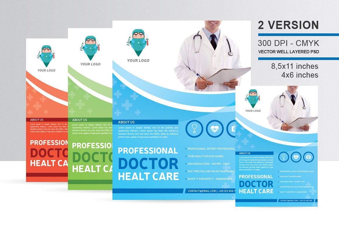 Professional Doctor Health Flyer example image 1