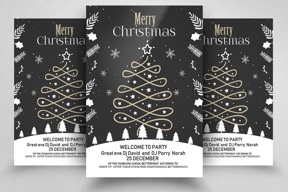 Merry Christmas Flyer Template example image 1