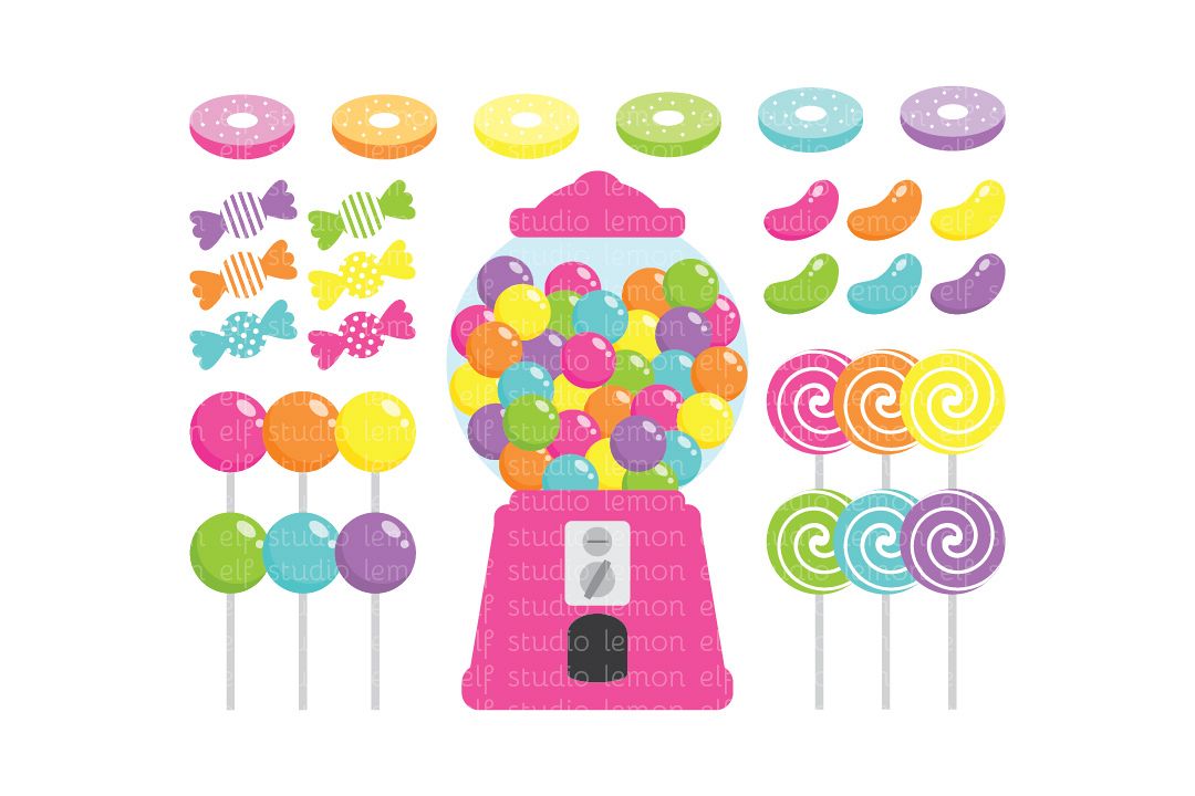 Candy Shop-Digital Clipart (LES.CL05B) example image 1