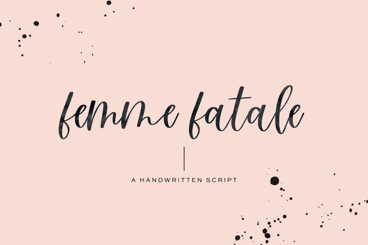 Femme Fatale Modern Calligraphy Font example image 1