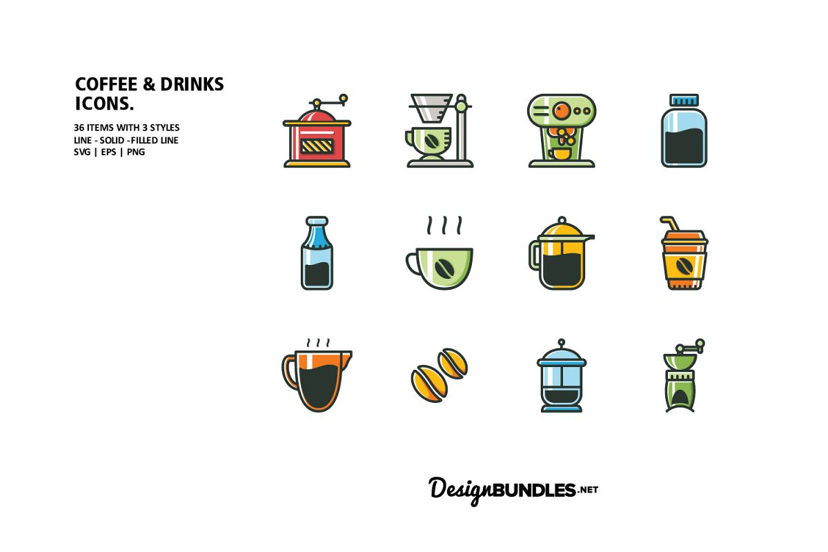 Coffee & Drink Icons example image 1
