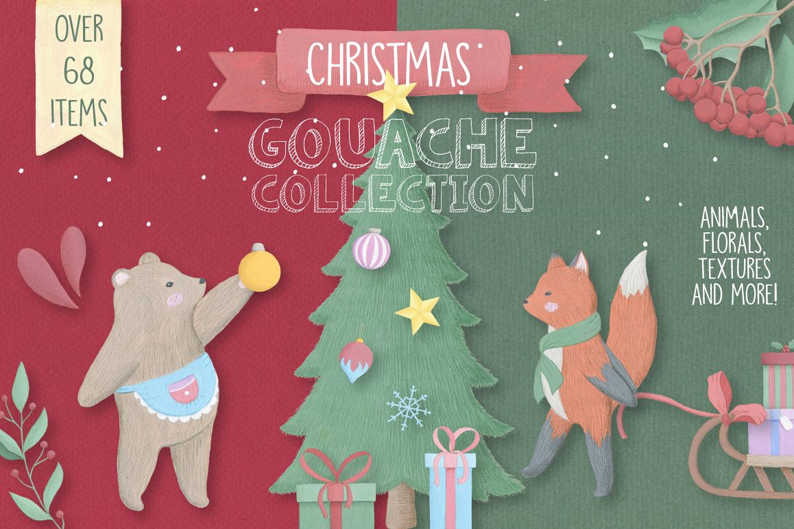 Christmas Gouache Collection example image 1