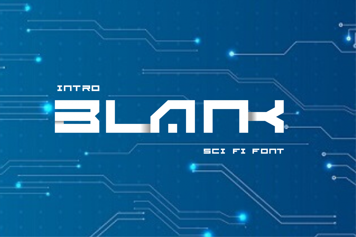 BLANK - Sci Fi Font ( 2 Font) example image 1