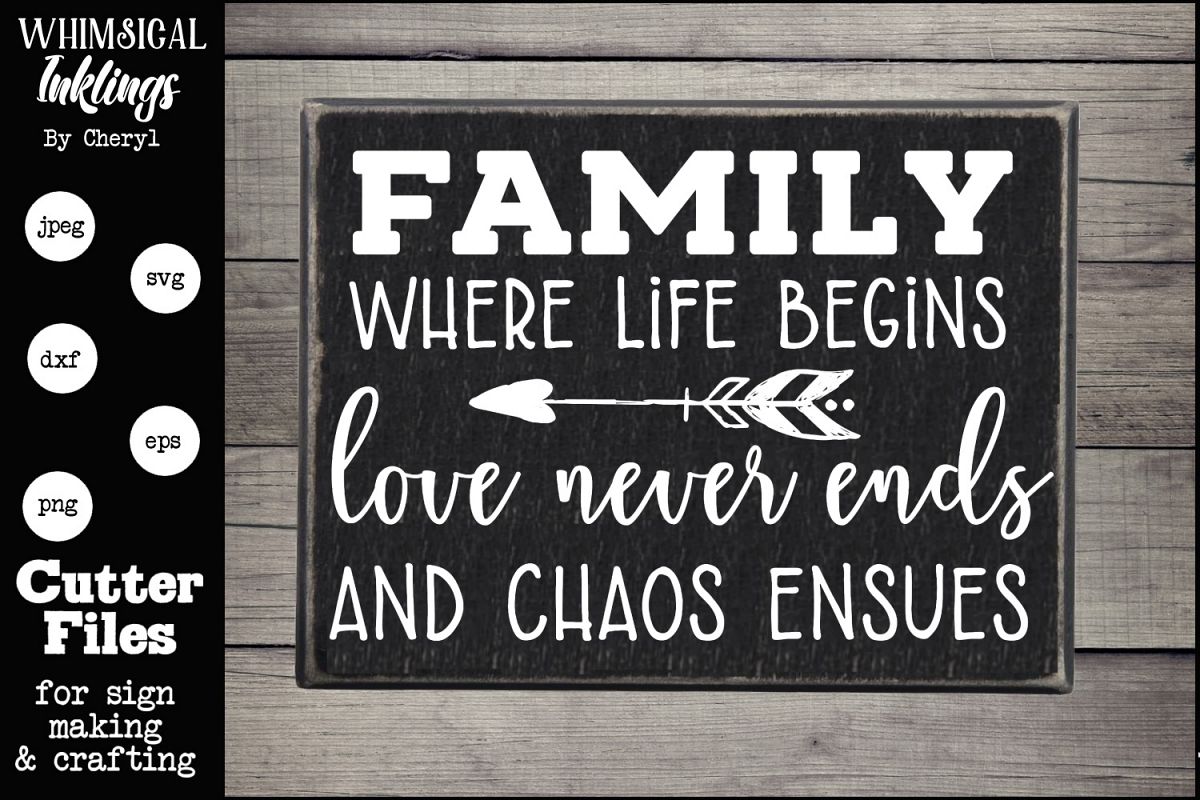 Family-Where Life Begins SVG example image 1
