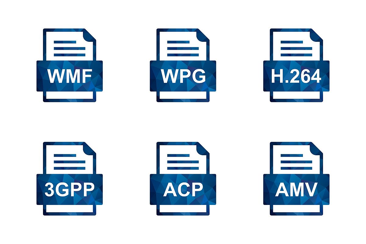 Set Of File Formats Icons example image 1