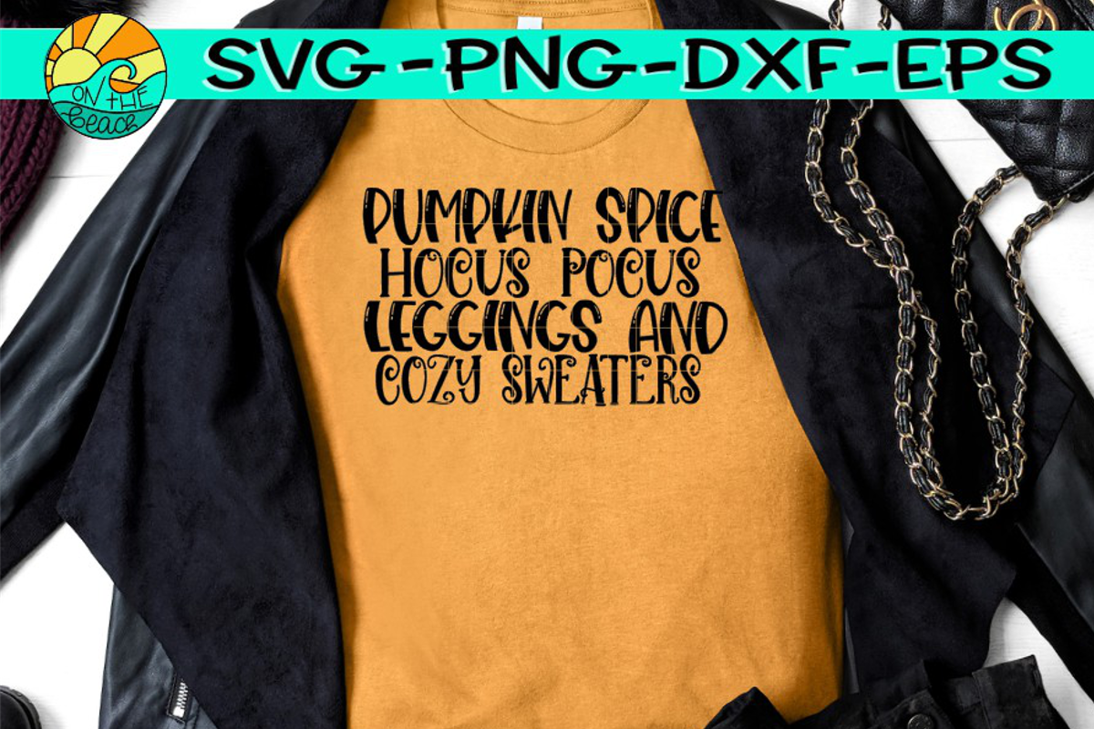 Pumpkin Spice - Hocus Pocus - Leggings - Cozy Sweaters example image 1