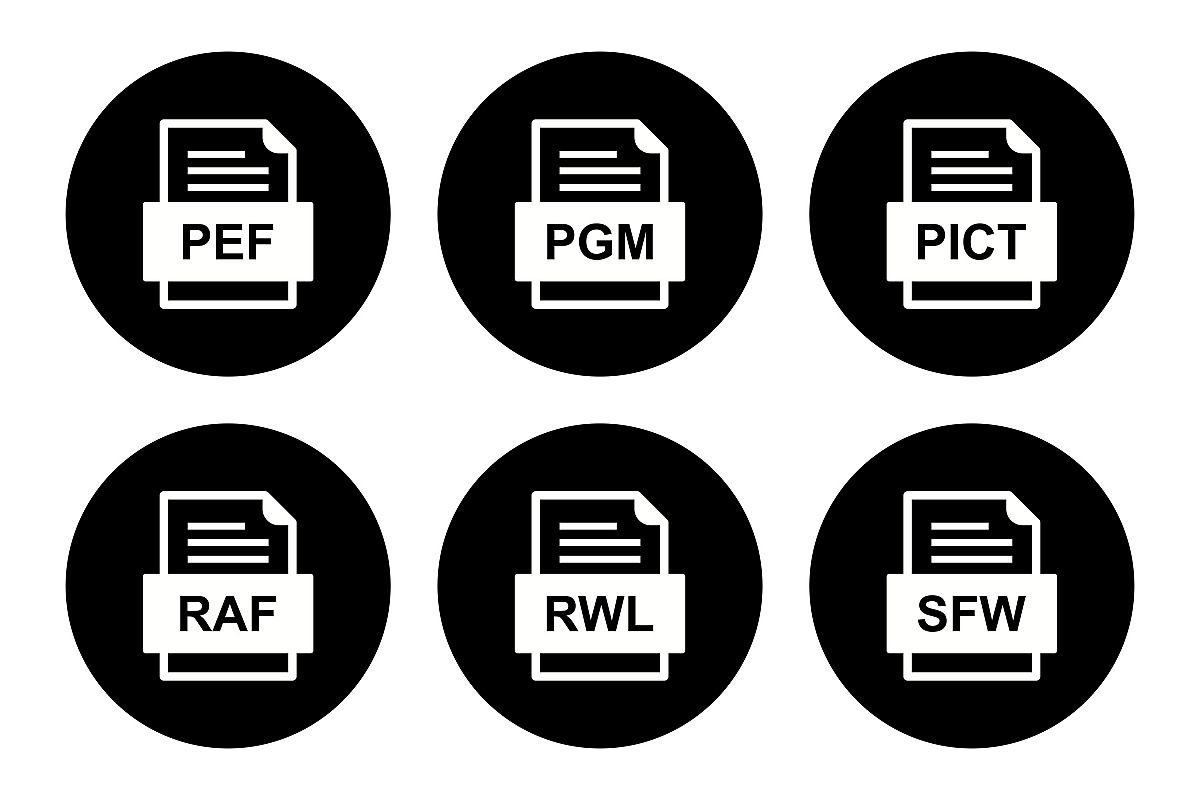Set Of File Formats Icons example image 1