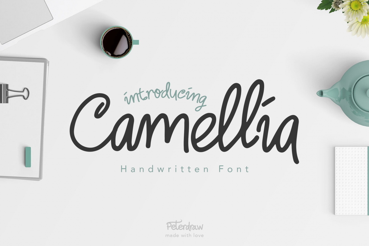 Camellia Handwritten Font example image 1