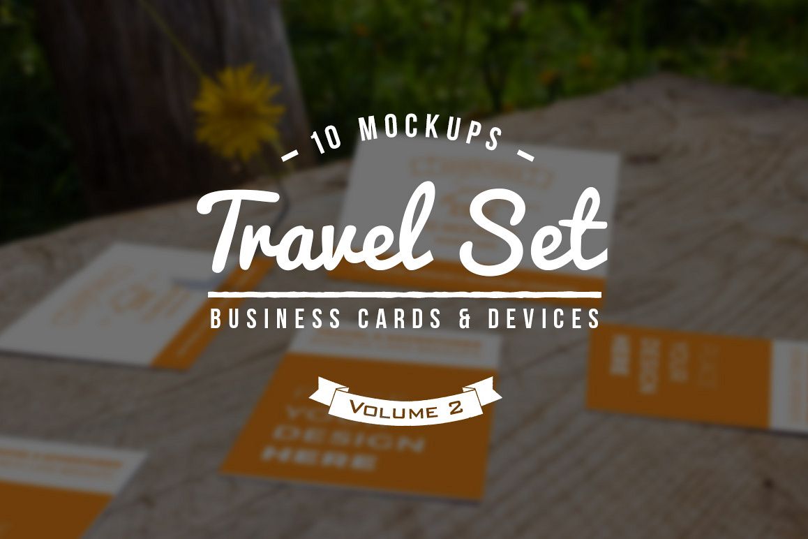 10 Fresh Business Card Mockups vol.2 example image 1