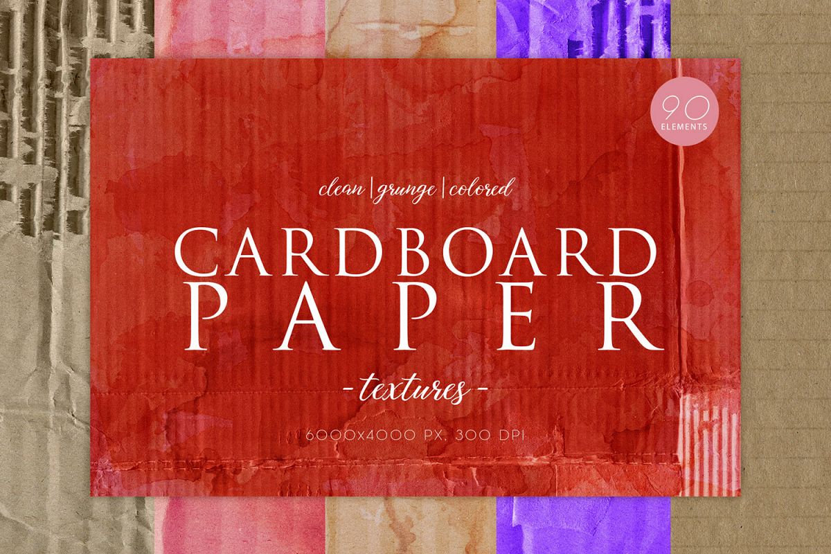 90 Cardboard Paper Textures example image 1