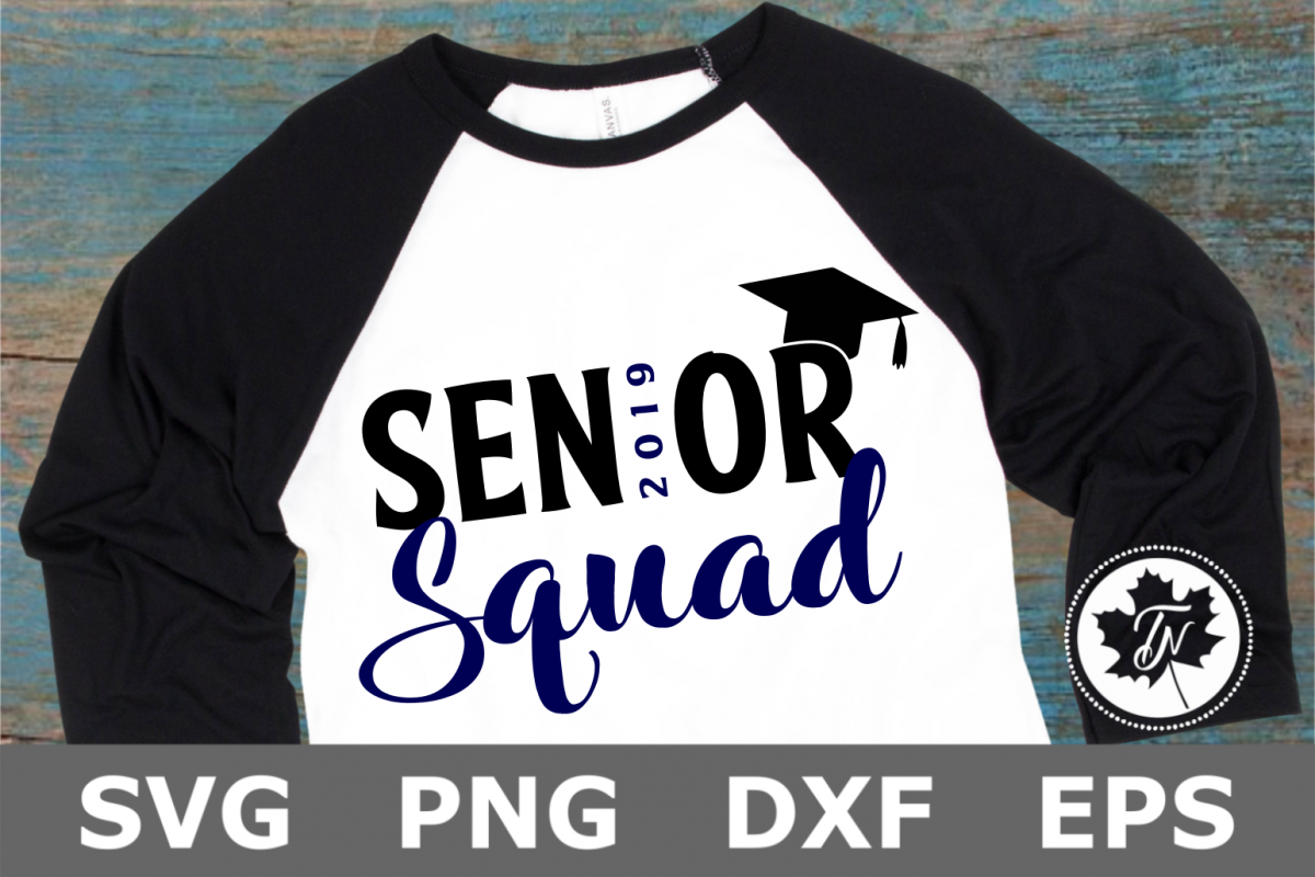 Senior Squad - A School SVG Cut File example image 1